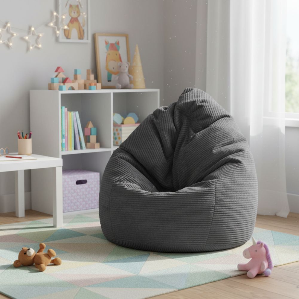 Sitzsack Flumpy L anthrazit kinderzimmer