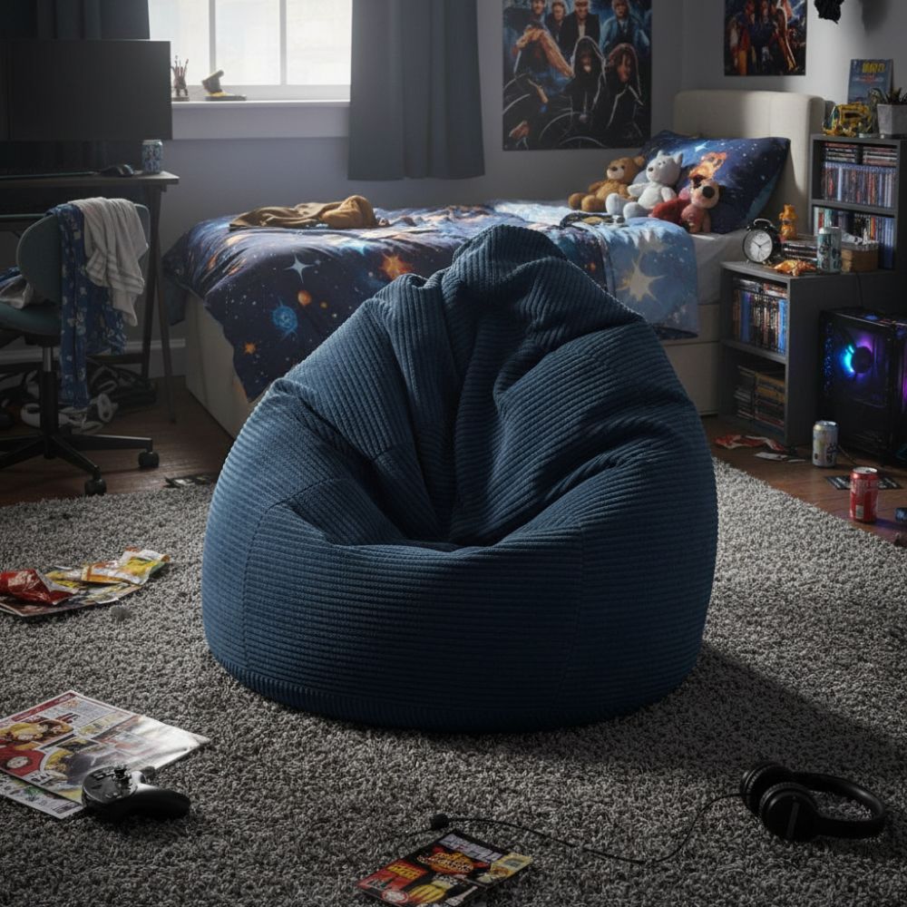 Sitzsack Flumpy Dune XL dunkelblau kinderzimmer