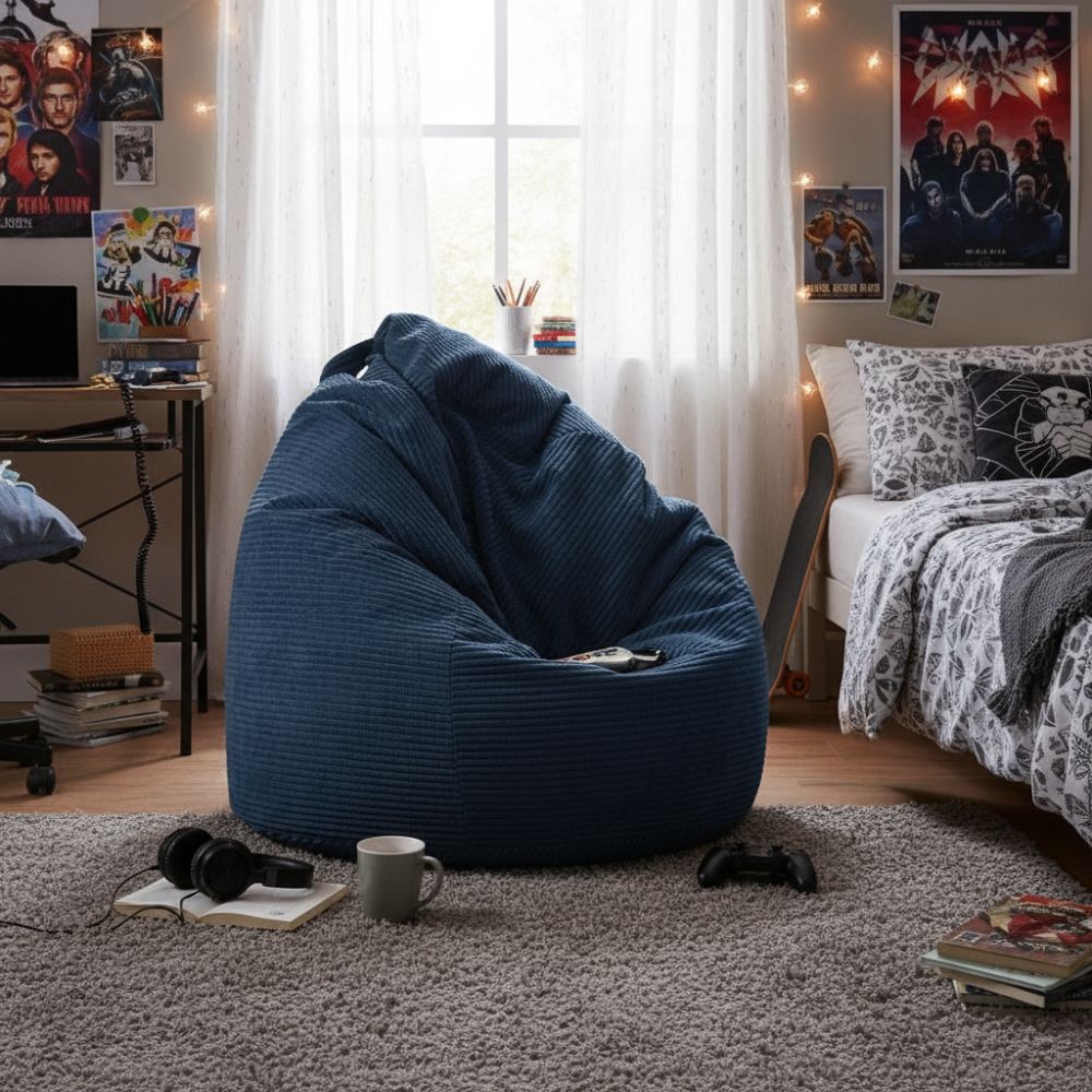 Sitzsack Flumpy Dune XL dunkelblau teenagerzimmer