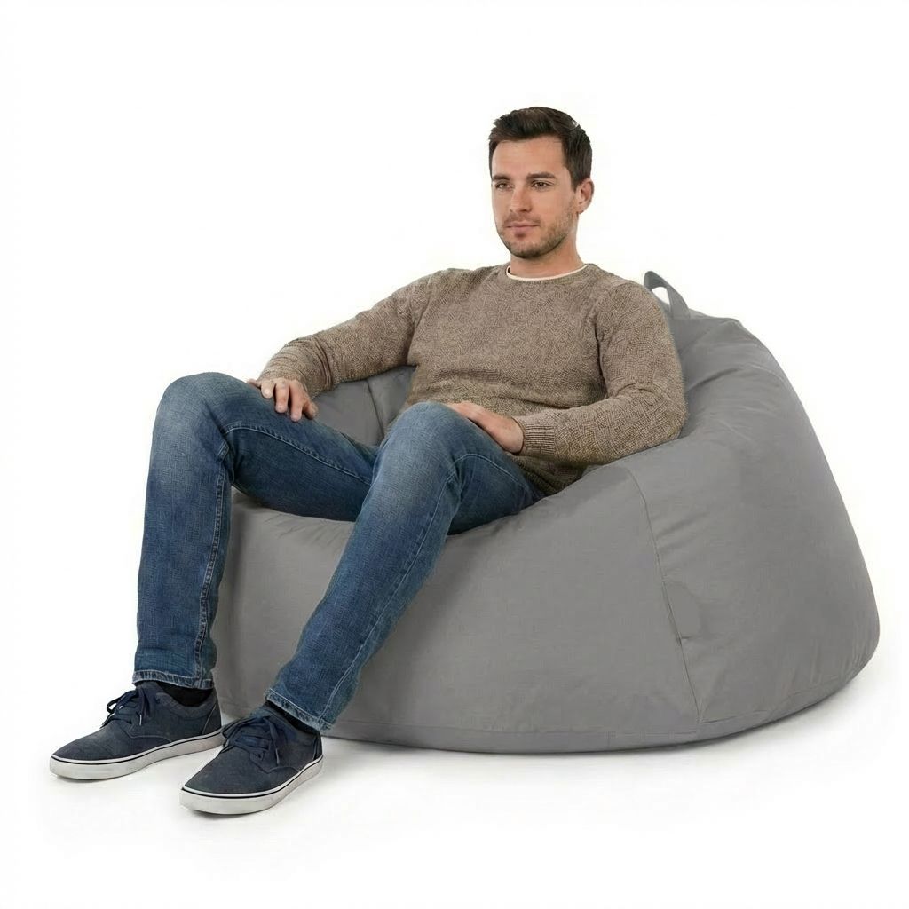 Sitzsack Flumpzilla Breeze, grau