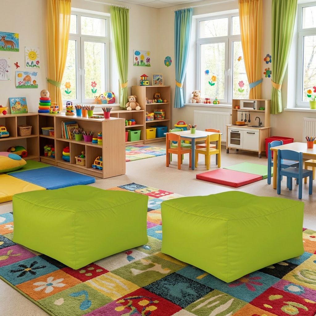 Fröhliche Sitzsäcke für lebendige Räume und stilvolle Entspannung