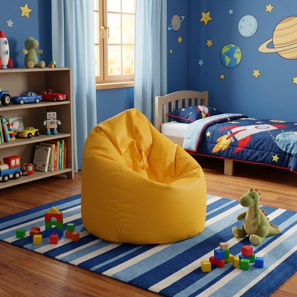 Bunte Sitzsäcke für Kinder zum Entspannen und Spielen