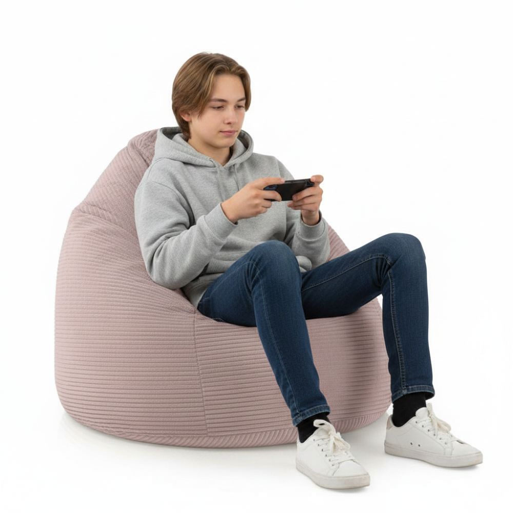 Sitzsack Flumpy Dune XL altrose teenager am handy