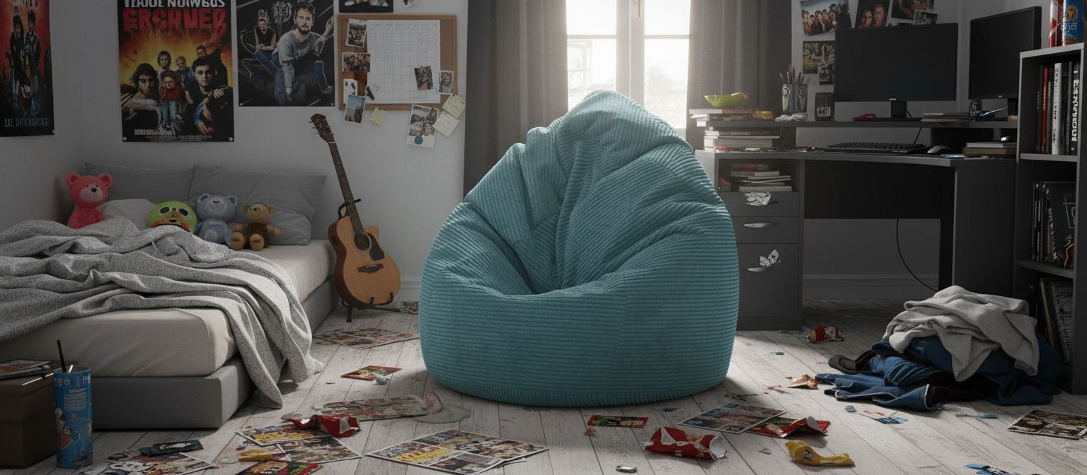 Sitzsack Flumpy Dune XL petrol Grossansicht