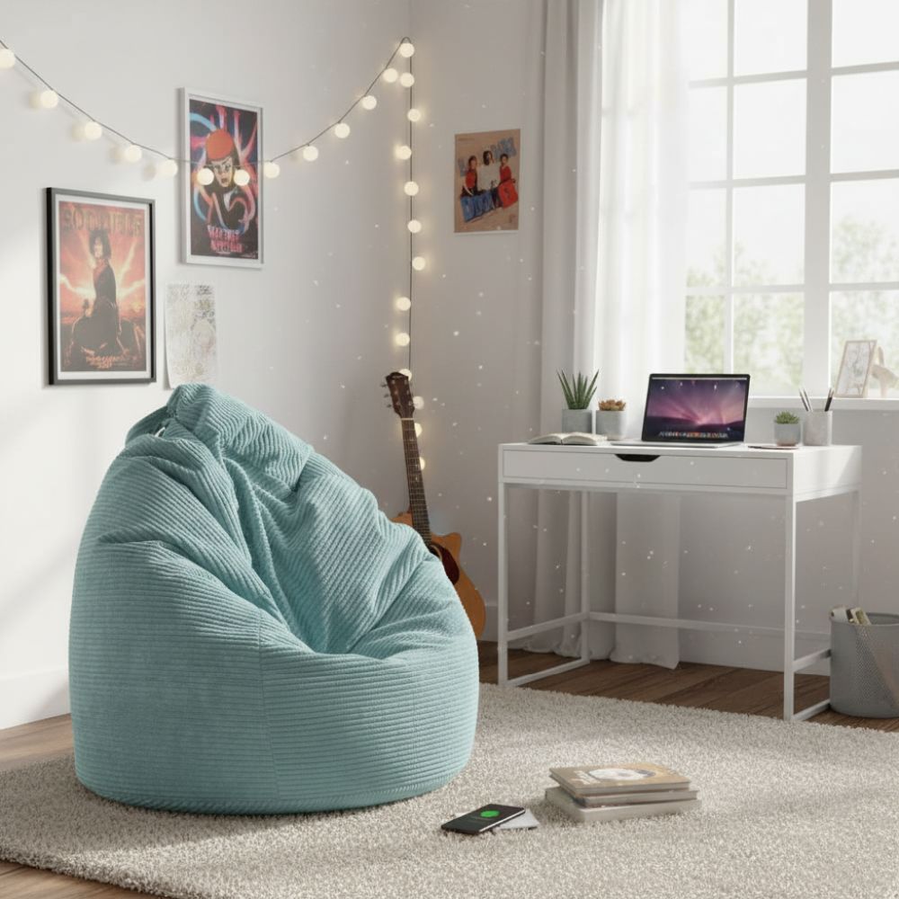 Sitzsack Flumpy Dune XL salbei  auf teppich