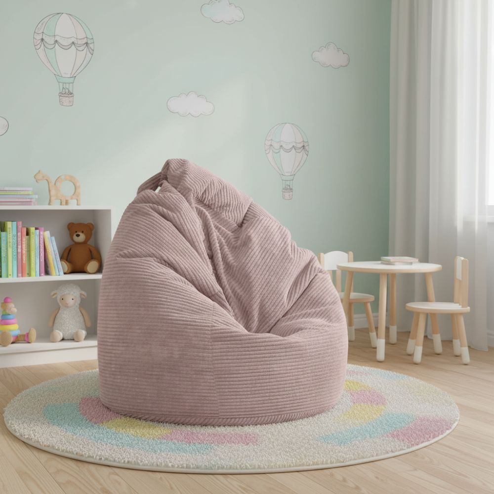 Sitzsack Flumpy L altrose im kinderzimmer