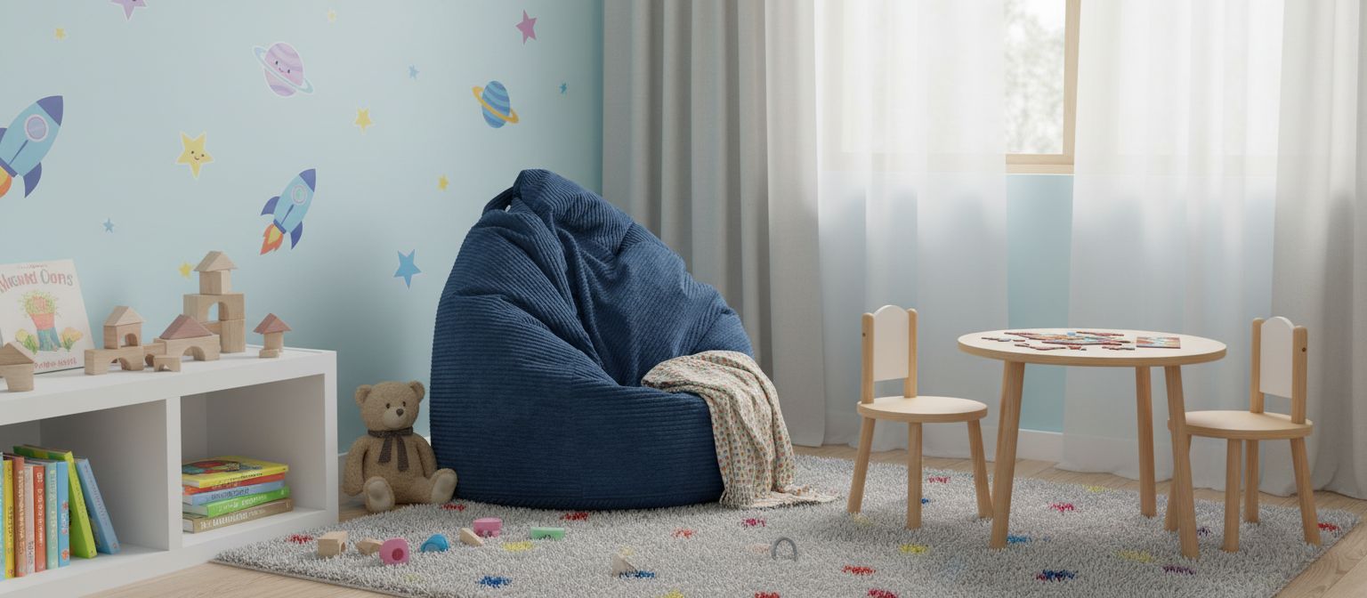 Sitzsack Flumpy L dunkelblau grossansicht