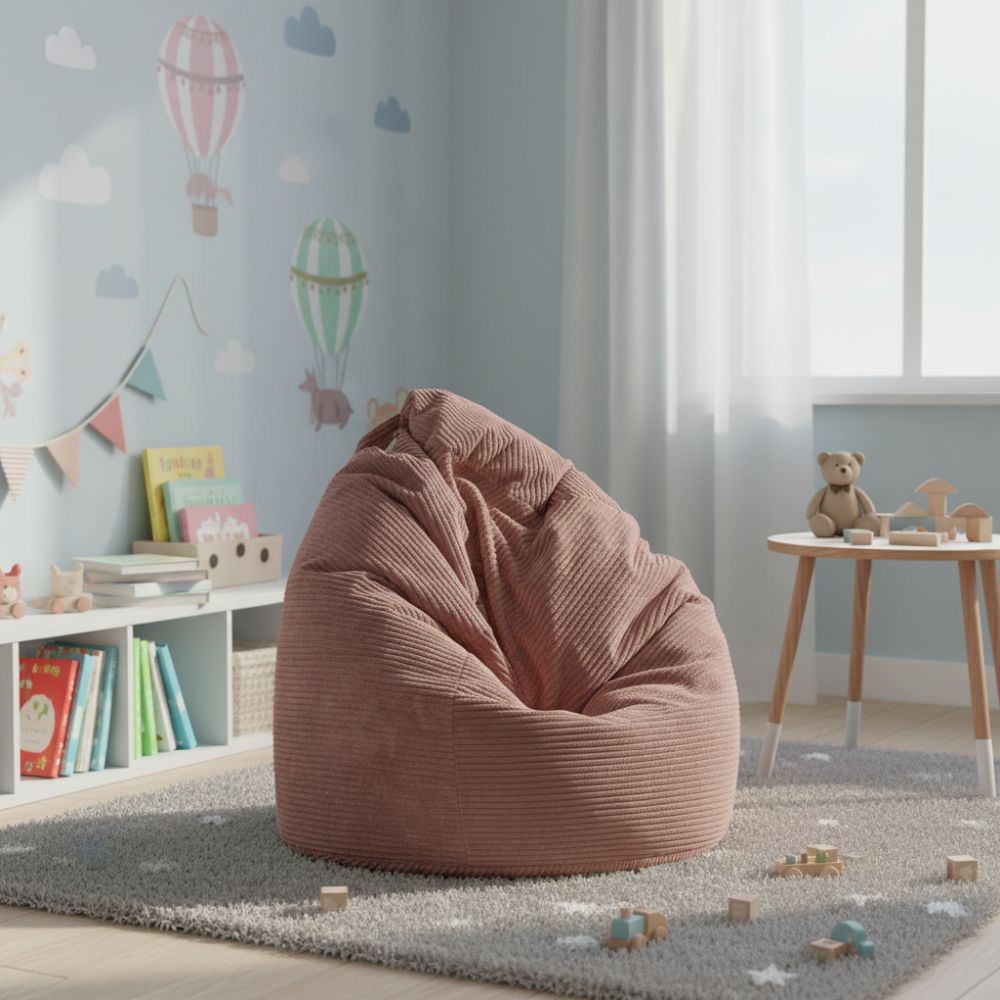 Sitzsack Flumpy L terracotta im mädchenzimmer